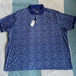 Polo Ralph Lauren “Big&Tall” Blue Floral Polo Shirt
